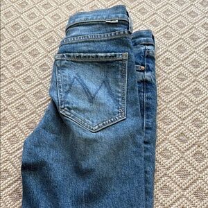 Mother Mid Rise Dazzler Ankle Jeans